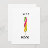 Sie Rock Funny Valentinstag Quotes Card (Vorne/Hinten)