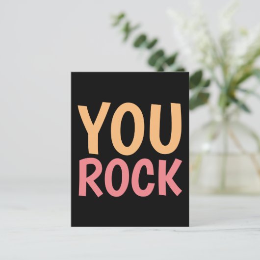 SIE ROCK HELLO POSTCARDS POSTKARTE (Stehend Vorderseite)