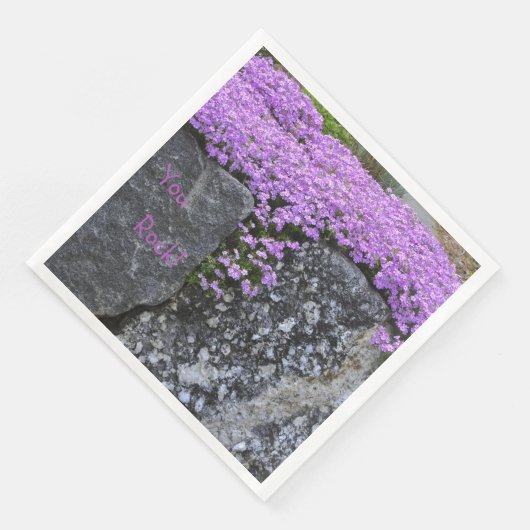 Sie Rock Lila Phlox Serviette (Ecke)