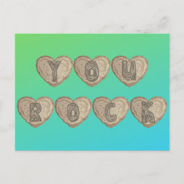 Sie rock platonic Valentine Postkarte
