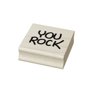 Sie Rock Recognition Positive Lob für Studenten Gummistempel