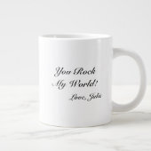 Sie rocken meine Welt: Rock Hammer Heart Jumbo-Tasse