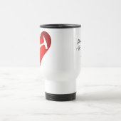 Sie rocken meine Welt: Rock Hammer Heart Reisebecher (Mittel)