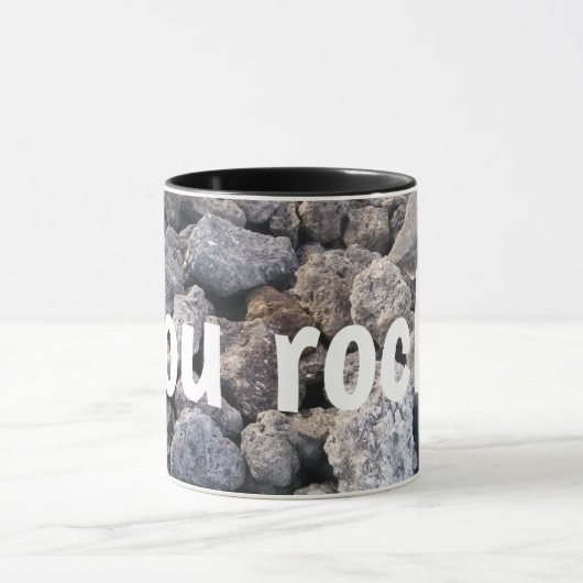 Sie rocken Rocks Picture Design Tasse (Zentrum)
