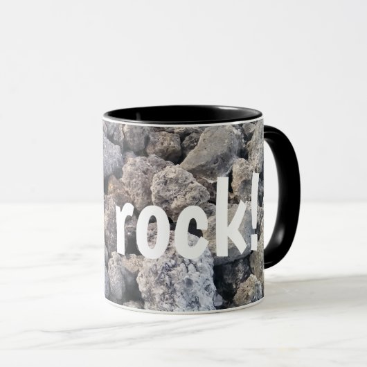 Sie rocken Rocks Picture Design Tasse (VorderseiteRechts)