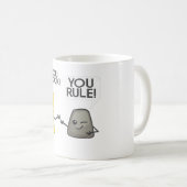Sie rocken Sie Ihre Regel Niedlich Great Rocker un Kaffeetasse (VorderseiteRechts)