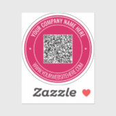 Sie rQR-Code und benutzerdefinierten Text-Aufklebe Aufkleber (Blatt)