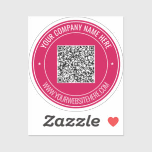 Sie rQR-Code und benutzerdefinierten Textaufkleber Aufkleber