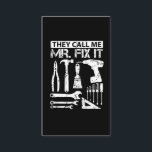 Sie rufen mich Vater-Vater Herr-Fix It Funny Visitenkarte<br><div class="desc">Coole,  lustige "sie rufen mich Geschenk Herr-Fix It Funny Hand" für Bauarbeitskräfte u. Baggerfahrer an. Humorvoller Jahrestag Entwurf für Freunde. Passend für Fahrzeug,  Automobil,  Motorrad u. Sportfans.</div>
