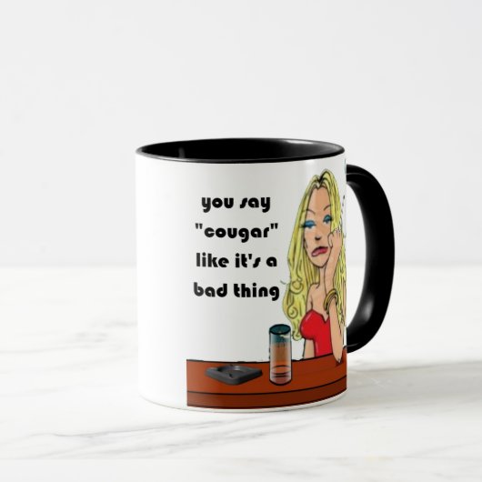 Sie sagen Cougar-Tasse Tasse (VorderseiteRechts)