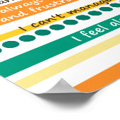 SIE SAGEN GOD SAYS - Optimismus und Hoffnung Schri Poster (Ecke)