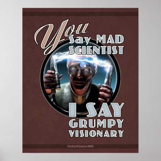 Sie sagen Mad Scientist... Poster (16x20") (Vorne)