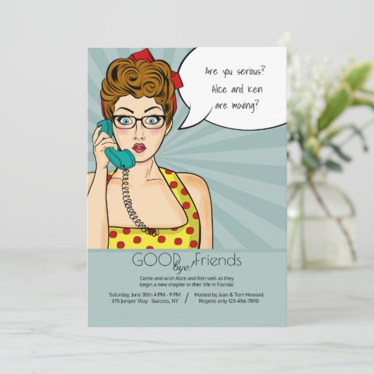 Sie sagen nicht Einladung (Stehend Vorderseite)