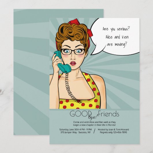 Sie sagen nicht Einladung (Vorne/Hinten)