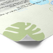 Sie sagt nicht Baby Blue Dinosaur Ballon Poster (Ecke)