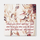 Sie sagte dir, sie sei Bi Funny Magnet (Vorne)