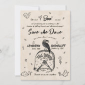 Sie sagte, ich BOO bis zum Tod und nach der Hochze Einladung (Vorderseite)