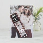 Sie sagte ja 3 Foto Verlobung Ankündigung (Stehend Vorderseite)