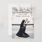 Sie sagte "Ja" - 3x5 Ankündigung Datum freihalten (Vorderseite)