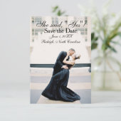 Sie sagte "Ja" - 3x5 Ankündigung Datum freihalten (Stehend Vorderseite)