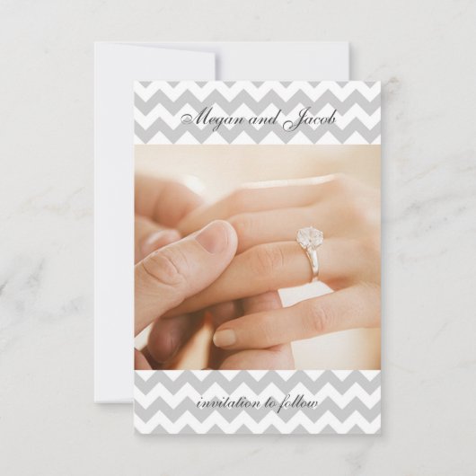 Sie sagte "Ja" - 3x5 Ankündigung Datum freihalten (Rückseite)