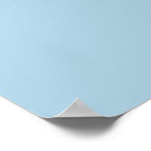 Sie sagte ja Banner Soft Blue Verlobung Willkommen Poster (Ecke)
