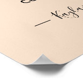 Sie sagte Ja Banner Verlobung Begrüßung Poster (Ecke)