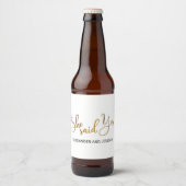 Sie sagte Ja Bierflaschenetikett (Vorderseite)