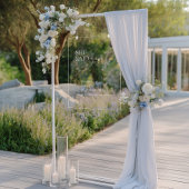 Sie sagte ja Brautparty Akryllische Begrüßung Acrylschild