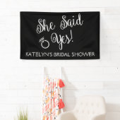 Sie sagte ja, Brautparty-Fahne Banner (Insitu)