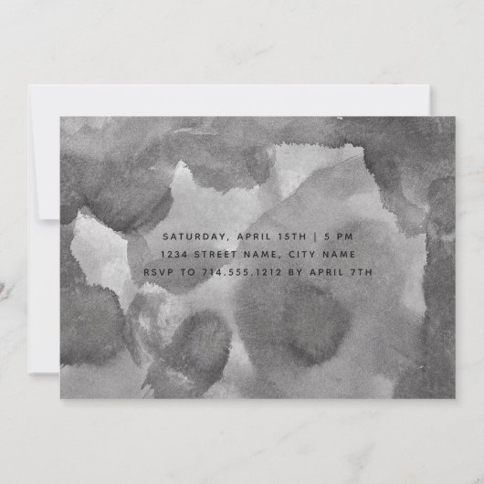 Sie sagte ja, Calligrafy Engagement Partei einlade Einladung (Rückseite)