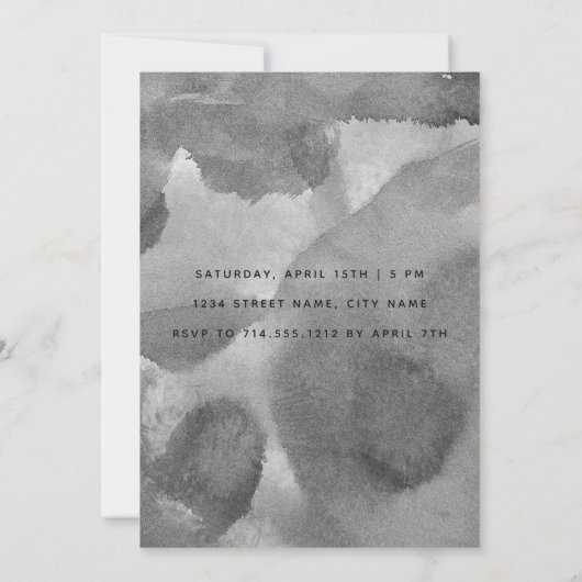 Sie sagte ja, Calligrafy Engagement Partei einlade Einladung (Rückseite)