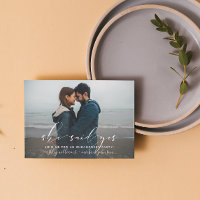Sie sagte ja, Calligrafy Engagement Partei einlade