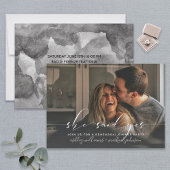 SIE SAGTE JA | Calligraphy Probe Dinner Einladung