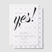 Sie sagte Ja Einfache Engagement Party Pergament Einladungen (Versetzt (Einladung))