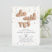 Sie sagte ja | Einladung der Interessengruppe (Stehend Vorderseite)