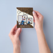 Sie sagte ja - Einladung zur Foto-Engagement-Parte Flyer (Gruppe)