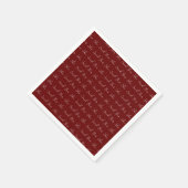 Sie sagte ja, elegante Typografie Serviette (Ecke)