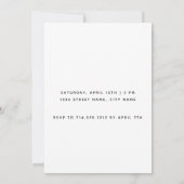 Sie sagte Ja, Engagement für das moderne Foto Einladung (Rückseite)