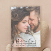 Sie sagte Ja, Engagement für das moderne Foto Einladung