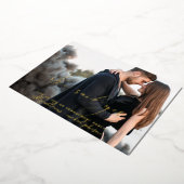 Sie sagte Ja, Engagement für das moderne Foto Folieneinladung (Gedreht)