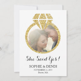 Sie sagte ja Engagement Partei Einladung