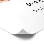 Sie sagte ja Foto Brautparty Begrüßungszeichen Poster (Ecke)