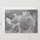 Sie sagte Ja Foto Calligrafy Engagement Party Einladung (Rückseite)