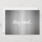 Sie sagte ja Foto Verlobung Ankündigung (Rückseite)