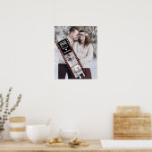 Sie sagte ja Foto Verlobung Ankündigung Poster (Küche)