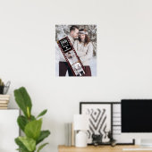 Sie sagte ja Foto Verlobung Ankündigung Poster (Heimbüro)