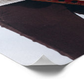 Sie sagte ja Foto Verlobung Ankündigung Poster (Ecke)