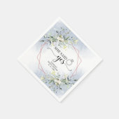 Sie sagte ja Greenery Bridal Dusche Serviette (Ecke)
