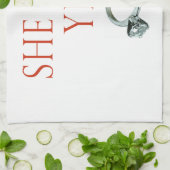 Sie sagte ja Groom-Verlobung Handtuch (Gefaltet)